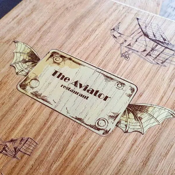 Logoprint on wood