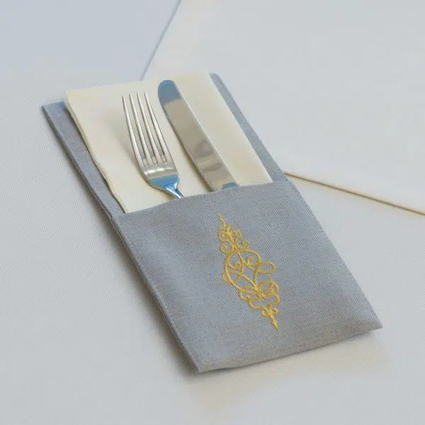 Napkin Bag with Ornament Embroidery