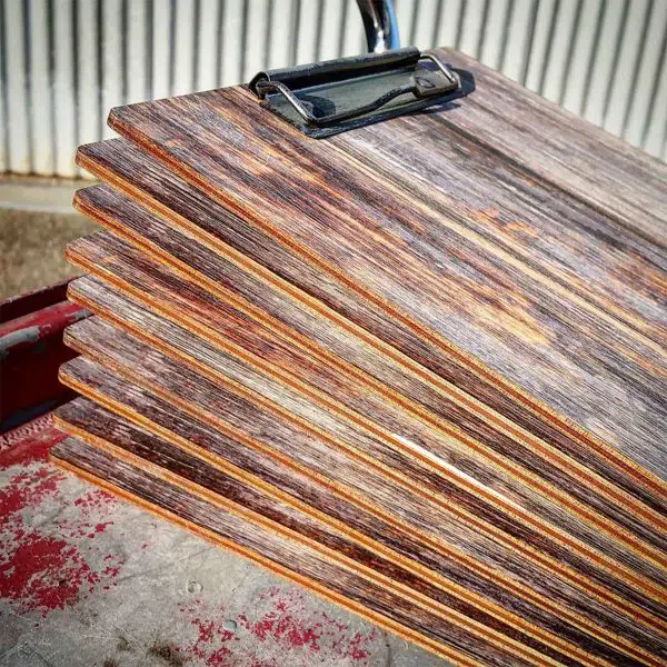 Real wood clipboard digitally printed