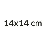 14 x 14 cm