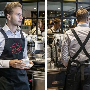 Waiter's apron without neckband from Jara nero