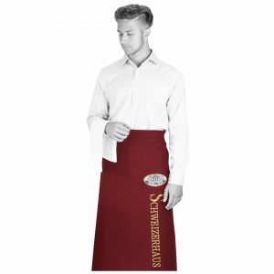 Waiter's apron Bala dormidera without bib with logo embroidery