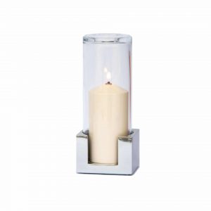 Schuko chrome with clear glass