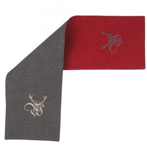 table runner with logo embroidery